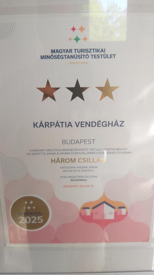 Karpatia Vendeghaz 1201 Budapest Bagian luar foto